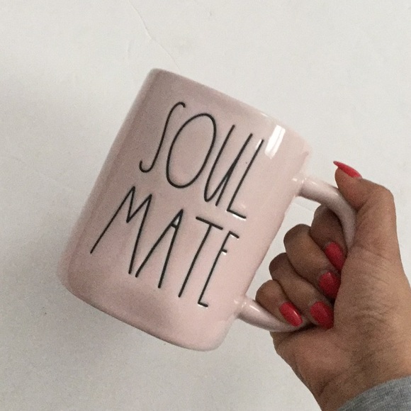 Soul mate Rae Dunn pink coffee mug - Picture 4 of 4